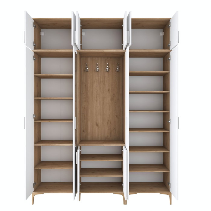 Hanah Home Soporte de Entrada EA157 - 4501 Nogal y Blanco